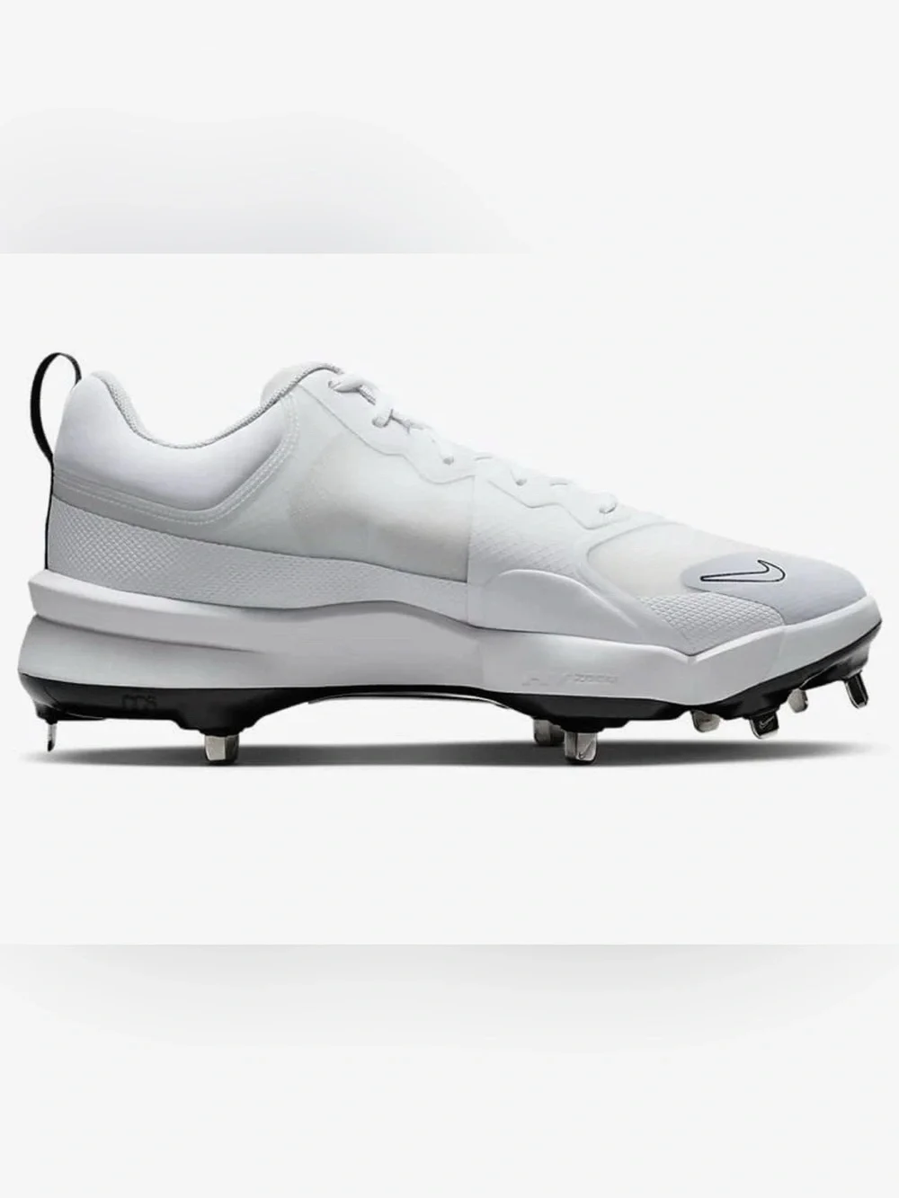 Nike Force Zoom Trout 9 Pro Baseball Cleats Platinum White FB2907-102 Men Size 7